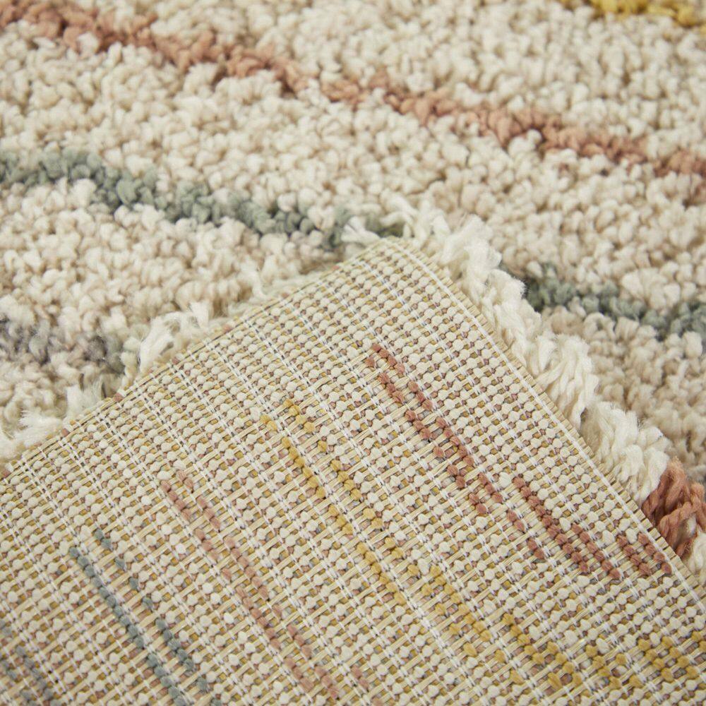 Himalaya Sherpa-Inspired Cream 4'x6' Easy-Care Kids Area Rug