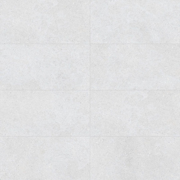 Giorbello Spanish Silis 12 in. x 24 in. x 9mm 3D Cement Look Porcelain Floor and Wall Tile-Blanco (25 PCS, 53.8 sq. ft. /Pallet)