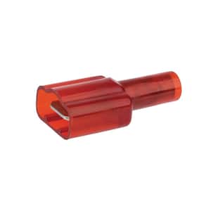 22-18 AWG Fully Insulated Nylon Male Disconnect, Red (50-Pack)