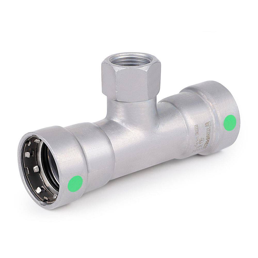 1-1/4 in. x 1-1/4 in. x 1/2 in. Carbon Steel Press X FPT Titanpress Female Tee EPDM Mechanical price history on PriceWatchPro