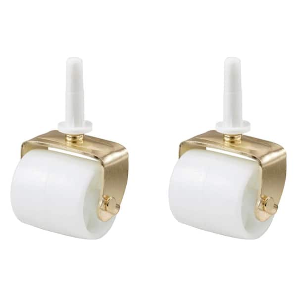 s White Bed Stem Casters 2 Pack 2-1/8 inch 