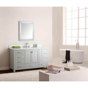 Modero 60 in. Vanity Cabinet Only in Chilled Gray