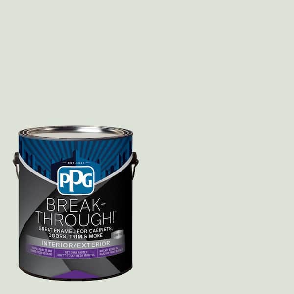 Break-Through! 1 gal. PPG1033-1 Salty Breeze Satin Door, Trim & Cabinet Paint