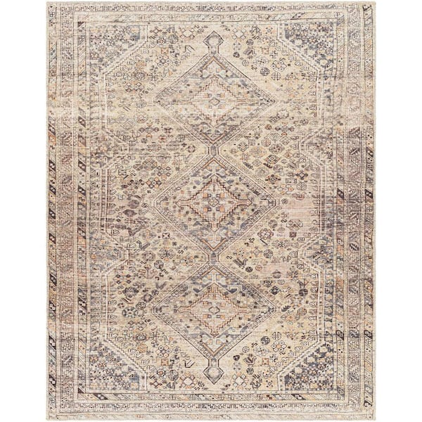 Barny Ivory/Peach/Slate 2 ft. x 3 ft. Area Rug