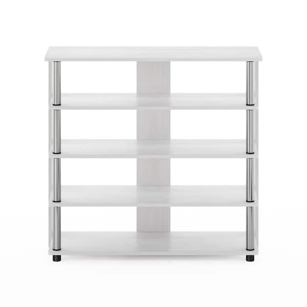 Wall-Mounted or Floor-Standing Grid 15 Pair Shoe Rack Five Slanted She <div  class=aod_buynow></div>– Inhomelivings