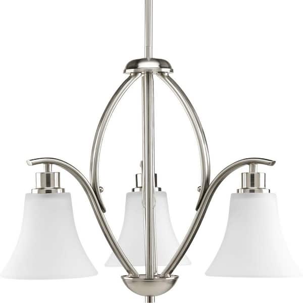 Progress Lighting Joy 12-Light Brushed Nickel Traditional Chandelier