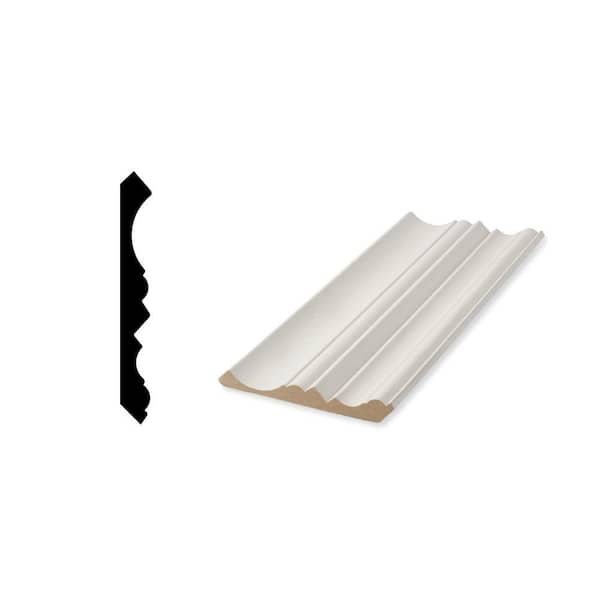 Woodgrain Millwork WG 1868 19/32 in. x 5 in. Primed MDF Crown Molding