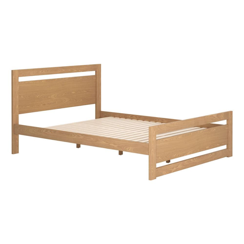 Repos Bedroom Brown MDF Frame Queen Platform Bed price history on PriceWatchPro