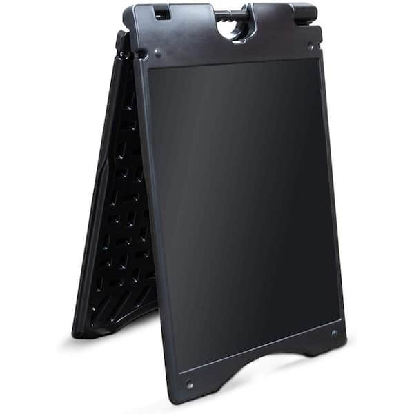 Unbranded Sandwich Board, A Frame Sign Holder 22x28 in., Dual Display Outdoor Sign, Black