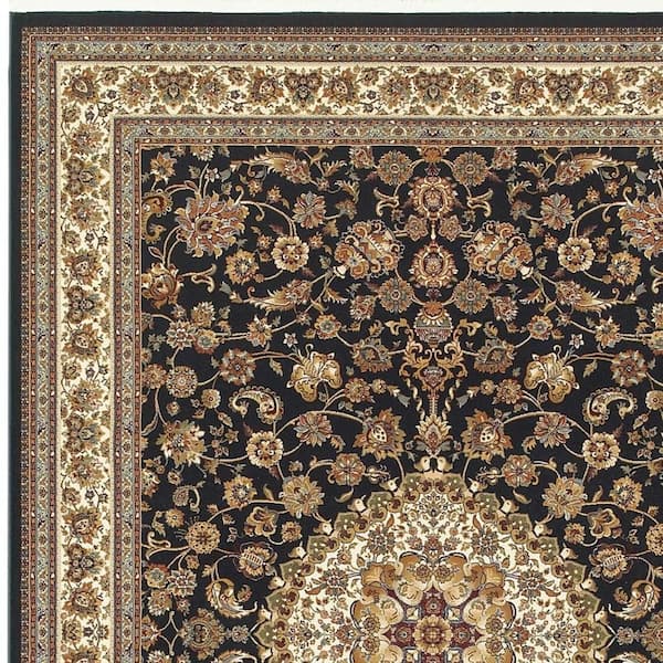 5 ft. x 7 ft. Ivory Oriental Washable Area Rug