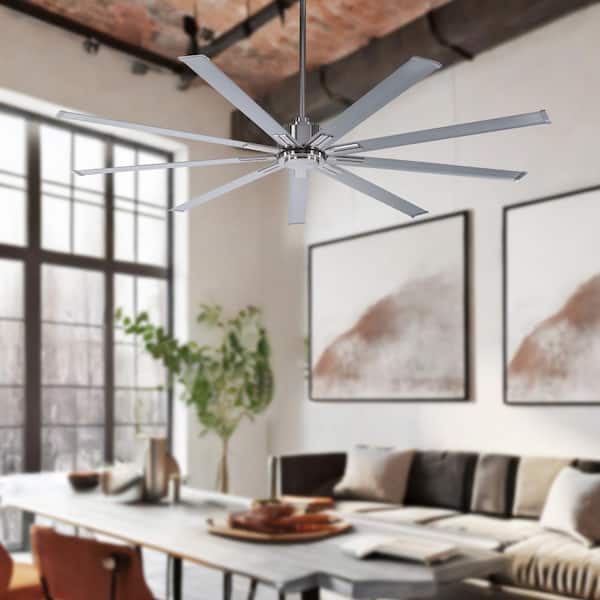Xtreme 72 in. Indoor Brushed Nickel Ceiling Fan with Remote Control