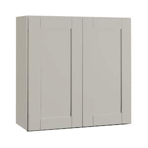 Shaker Dove Gray Stock Assembled Wall Kitchen Cabinet (30 in. x 30 in. x 12 in.)