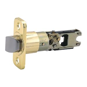 Pro 6-Way Universal Polished Brass Adjustable Lock Plain Latch