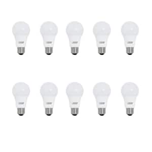 60-Watt Equivalent A19 Non-Dimmable 90+ CRI General Purpose E26 Medium Base LED Light Bulb, Daylight 5000K (10-Pack)