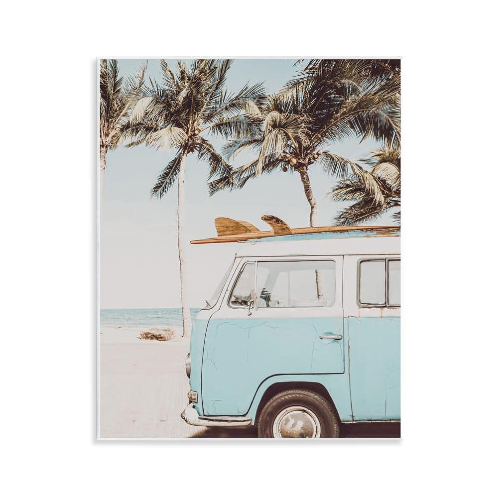 Retro Surfboard & Van by LSR Design Studio Unframed Sports Graphic Art Print 14 in. x 11 in. price history on PriceWatchPro