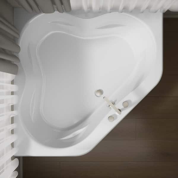 KOHLER Tercet 60 in. x 60 in. Soaking Bathtub with Center Drain in