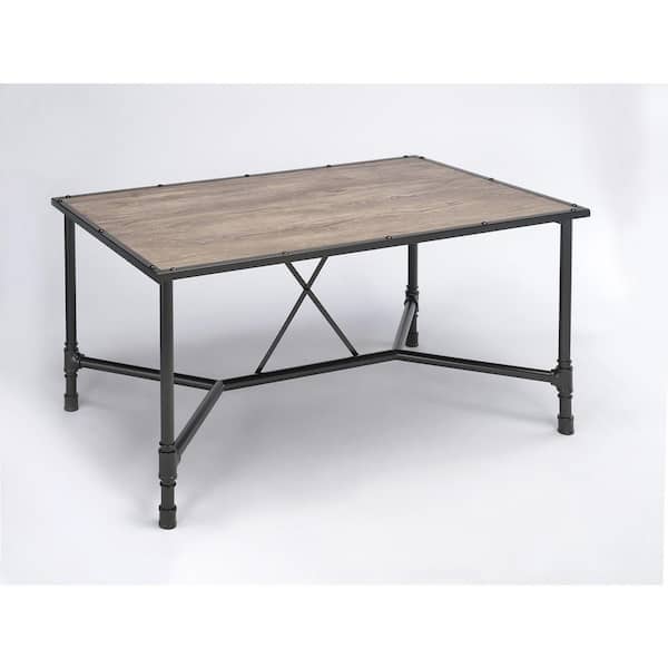 Acme Furniture Caitlin Rustic Oak Water Resistant Dining Table