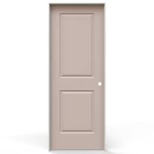 JELD-WEN Carrara 32 in. x 80 in. 2-Panel Left-Handed Solid Core Light ...
