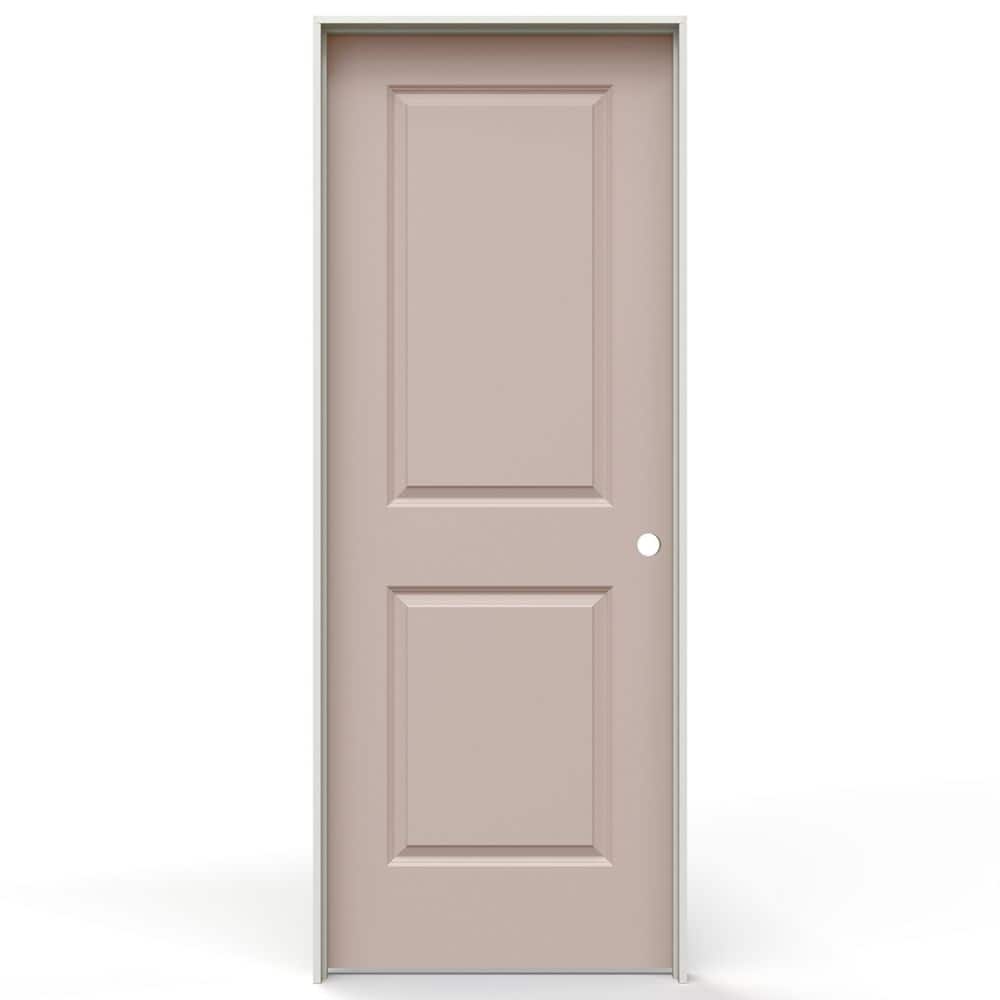 30 in. x 80 in. Carrara 2 Panel Square Left-Handed Solid Core Blush Molded Composite Single Prehung Interior Door price history on PriceWatchPro