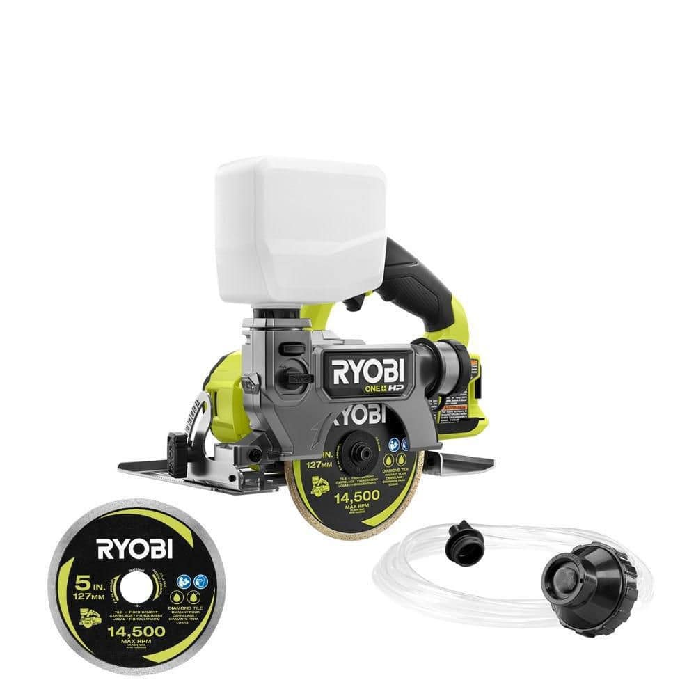 RYOBI ONE+ HP 18V Cordless Handheld Wet/Dry Masonry Tile Saw (Tool