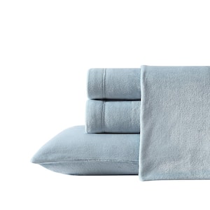 EB Solid 3-Piece Gray Plush Fleece Microfiber Twin XL Sheet Set