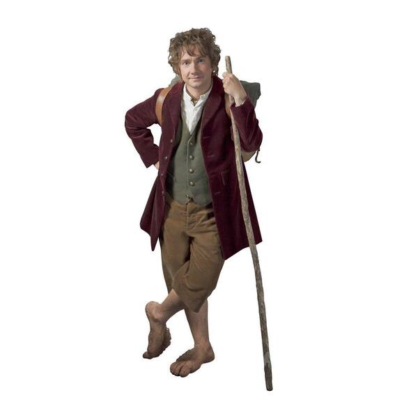 Unbranded 18 in. x 40 in. The Hobbit - Bilbo Baggins Giant 16-Piece Peel and Stick Wall Decals