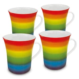 Konitz 4-Piece Rainbow Porcelain Mug Set