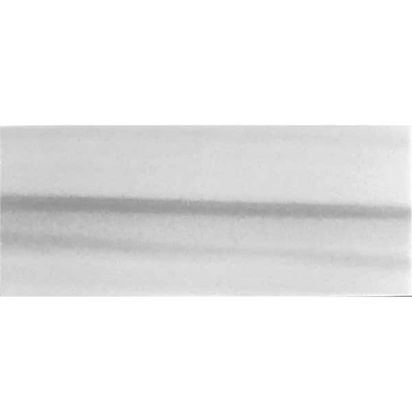 Apollo Tile Silver and Gray 4 in. x 5 in. Honed Marble Subway Tile Sample (0.13 sq. ft./Piece)