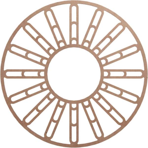 Ekena Millwork 0.25 in. x 38 in. x 38 in. Wood Medallion Moulding