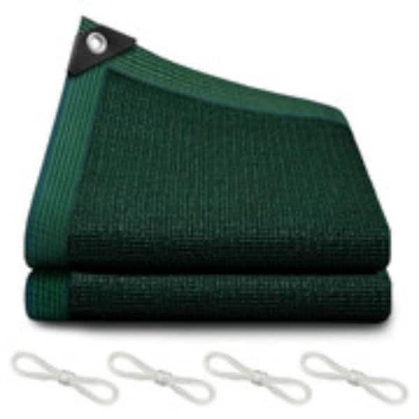 90% Blackish Green Shade Cloth, 12x12 FT Resistant Garden Sun Shade Net, Durable Mesh Tarp with Reinforced Grommets