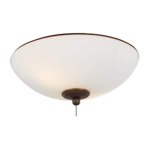 Dimmable 12 in. Roman Bronze Ceiling Fan LED Light Kit