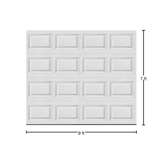 Clopay Classic Steel Short Panel 9 ft x 7 ft Non-Insulated White