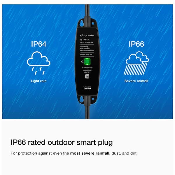 Shop Lutron Caseta Weatherproof Outdoor Smart Plug with Pico