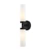 AVIANCE LIGHTING Aspen 2 Light Black ADA Vanity Sconce HD76587 - The ...