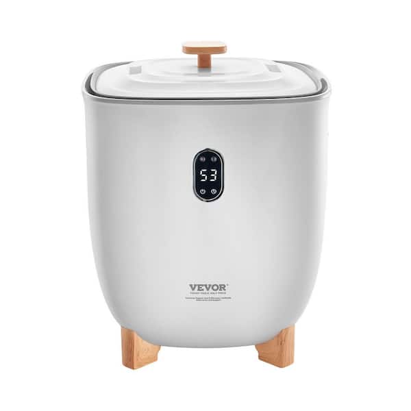 25L Towel Warmer Bucket, Heated with LED Display, Temperature Setting, 20-90 Mins Timer Electric Plug-ln Double Gray