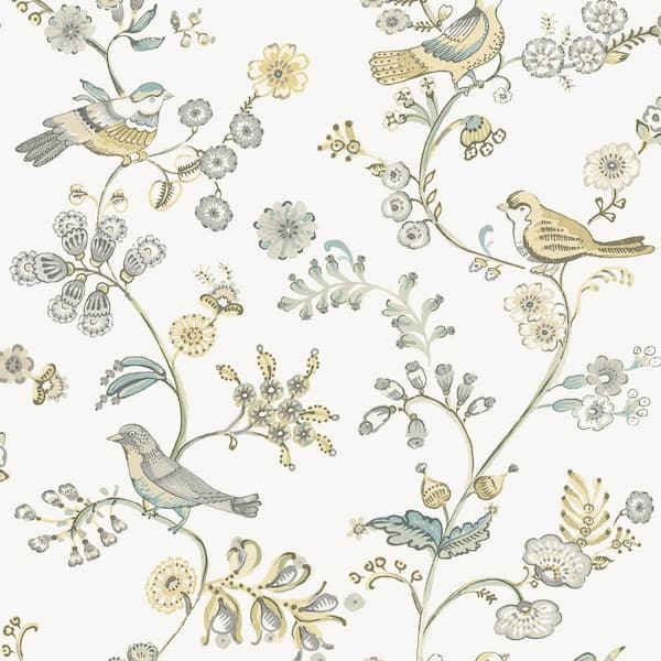 Chesapeake Jinjur Teal Bird Trail Wallpaper 3122-10802 - The Chesapeake Jinjur Teal Bird Trail Wallpaper 3122-10802 - The