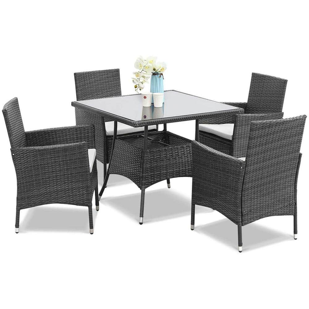 Orleans rattan 6 discount seater dining set