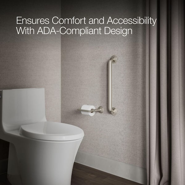 KOHLER Traditional 18 in. Concealed Screw Grab Bar in Vibrant