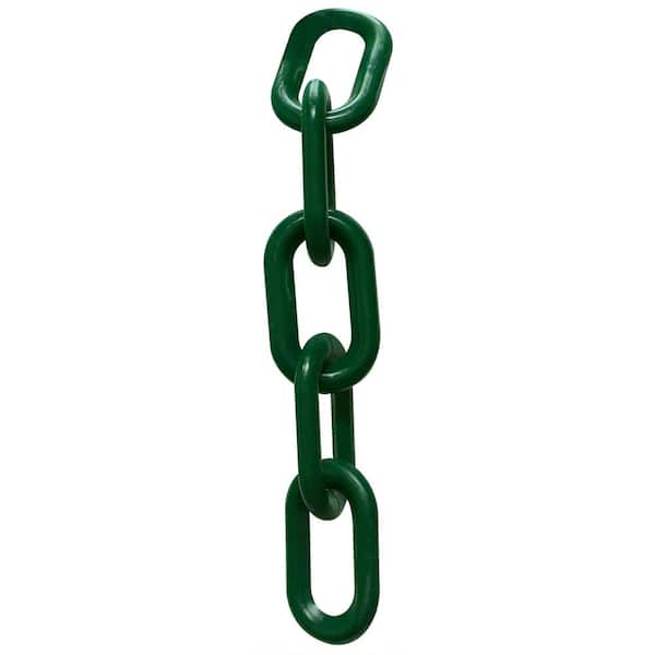 Mr. Chain 2 in. (#8 mm to 51 mm) x 100 ft. Plastic Chain in Evergreen