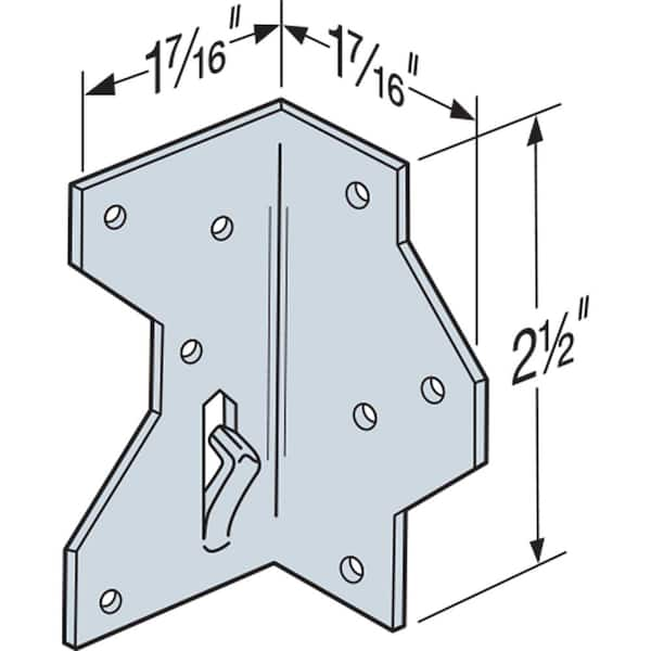 Simpson Strong-Tie 1-7/16 in. x 2-1/2in. ZMAX Galvanized Framing