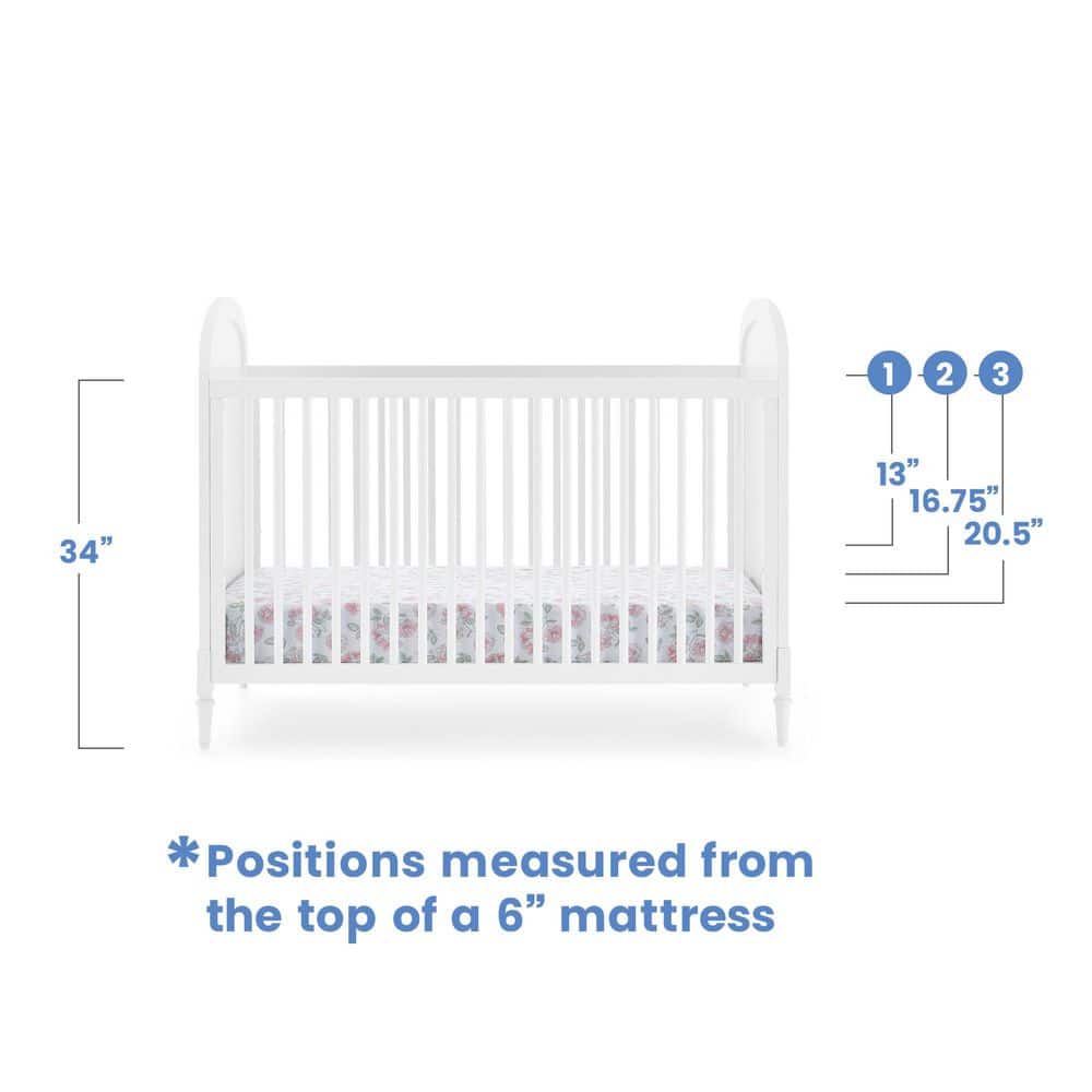White and Natural Wood Convertible Toddler Crib with Cane Panels
