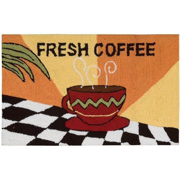 Unbranded Fresh Coffee Orange 1 ft. 6 in. x 2 ft. 6 in. Area Rug