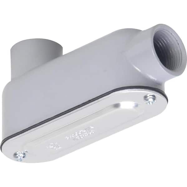 2 in. Die Cast Aluminum Elbow Threaded LB Conduit Body-(1-Pack)