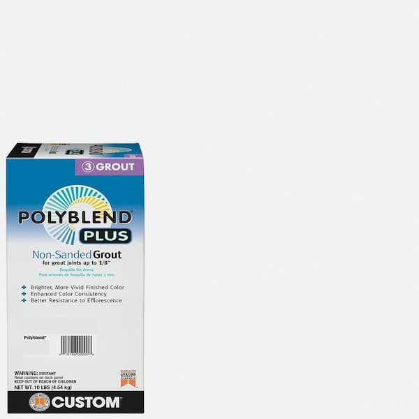 Custom Building Products Polyblend Plus #640 Arctic White 10 lb. Unsanded Grout