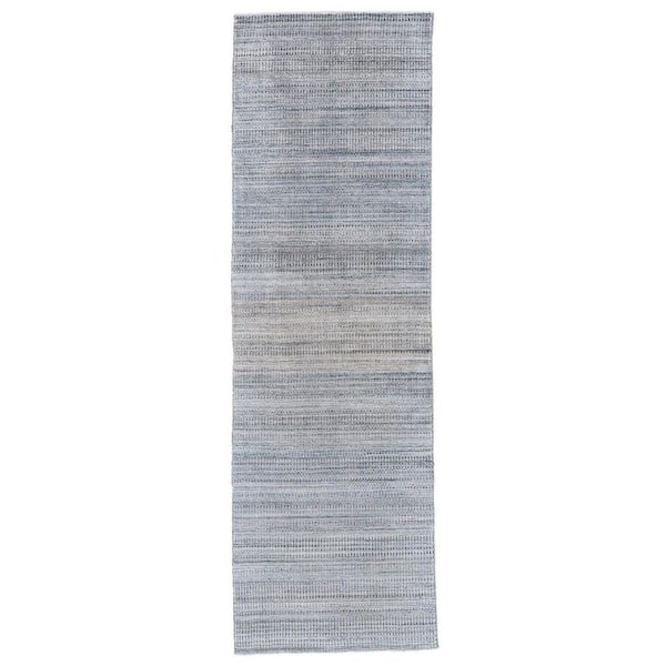 2 ft. x 8 ft. Gray and Purple Ombre Area Rug