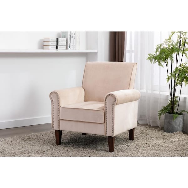 small upholstered armchair for bedroom