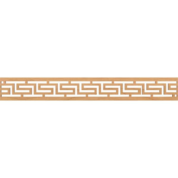Ekena Millwork Tulum Fretwork 0.25 in. D x 46.5 in. W x 6 in. L Maple Wood Panel Moulding