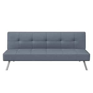 Cary 66 in. Light Gray Polyester Queen Size Lounger Sofa
