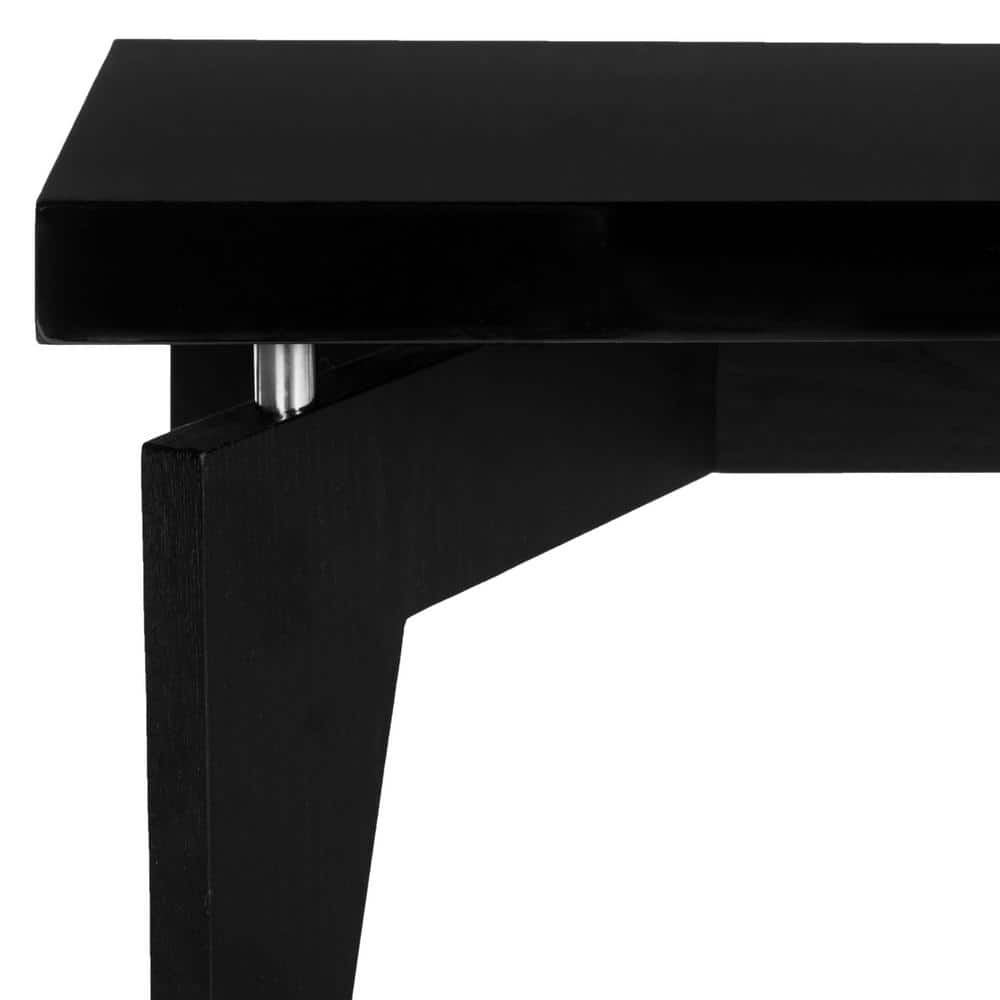 Retro Black and White Lacquered Wood Coffee Table