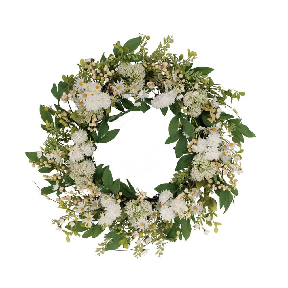 SULLIVANS 72 in. Artificial White Hydrangea & Foliage Garland HYFGD - The  Home Depot